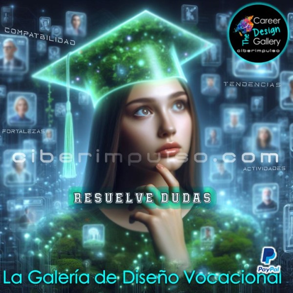 Bella joven descubre cómo proteger el medio ambiente con la carrera perfecta 🌿 ¡Orientación vocacional para un futuro sostenible! 🌎 Enlace a La Galería de Diseño Vocacional 🔗