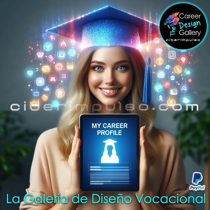 Bella Joven usa tablet para mejorar autoconocimiento descubre su perfil y define que estudiar.