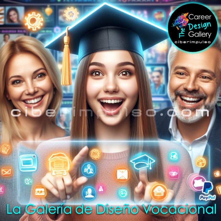 En La Galería de Diseño Vocacional La familia aprende sobre carreras a través divertidos concursos familiares y juegos trivia