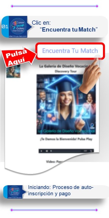 Como inscribirte a la Galería de Diseño Vocacional