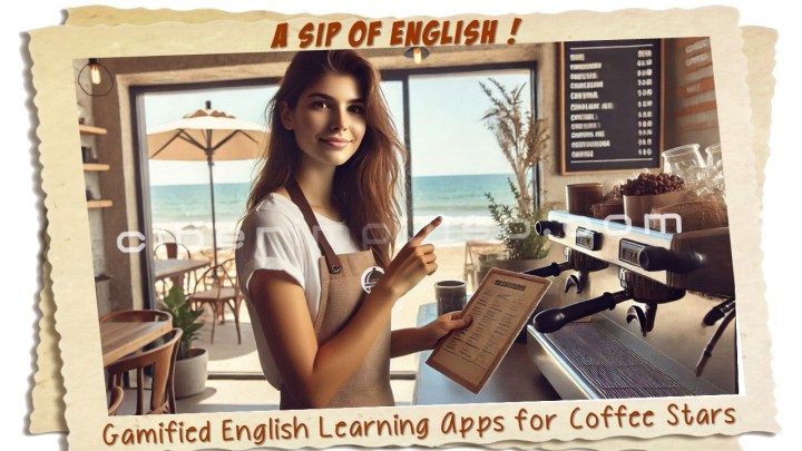 Barista describing menu offerings in English, using English for Coffee Stars skills at work